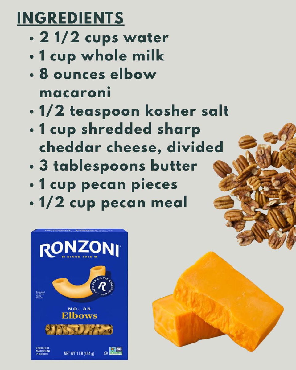 GPGA_'s tweet photo. What's better than mac &amp; cheese? Mac &amp; cheese with pecans on top!

#EatMorePecans https://t.co/ByRmnS2lE2