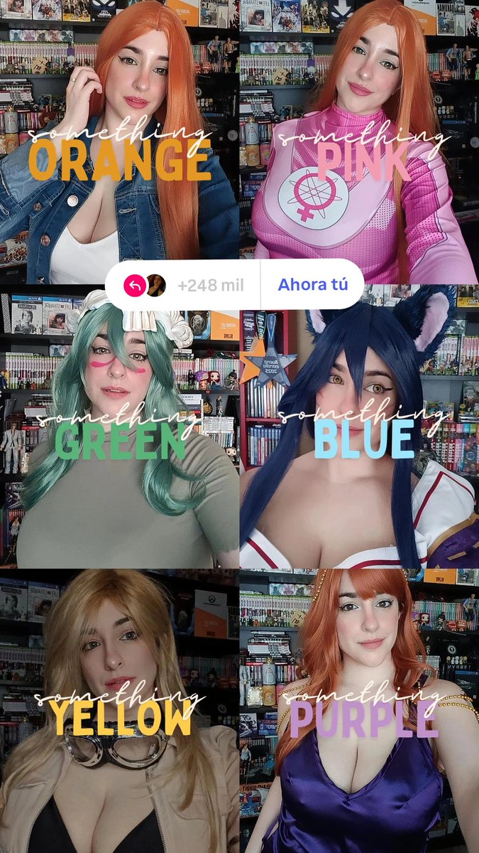 Ronie_6's tweet photo. Esta foto es de Instagram, pero me hace mucha ilusión ir pudiendo hacer montajes así con el cosplay! 🧡🩷💚💙💛💜 https://t.co/ROV2wgBG7g