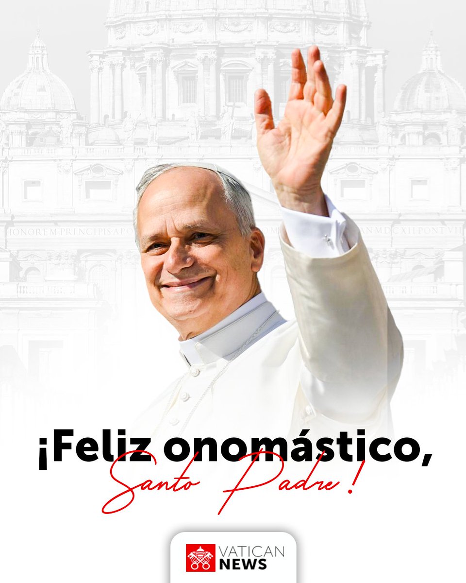 vaticannews_es's tweet photo. Este jueves 17 de septiembre celebramos la fiesta de san Roberto Belarmino, y es el onomástico de @Pontifex_es. Encomendamos al Señor su ministerio y pedimos, por intercesión del Santo, abundantes gracias para el Pontífice.
¡Feliz onomástico, Santo Padre! https://t.co/YTvCdkHOyf
