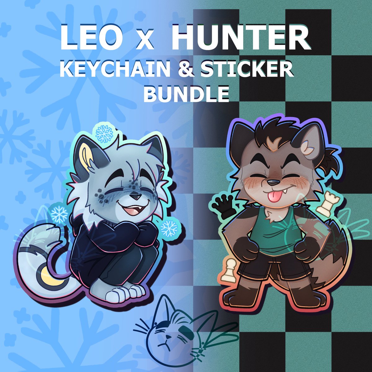 JakeeWhyy's tweet photo. New Hunter keychain &amp; sticker now on my store page! Along with new Hunter themed bundles🦝

Link in bio #promisestokeepvn #furryart https://t.co/Xz1pHQmQsW