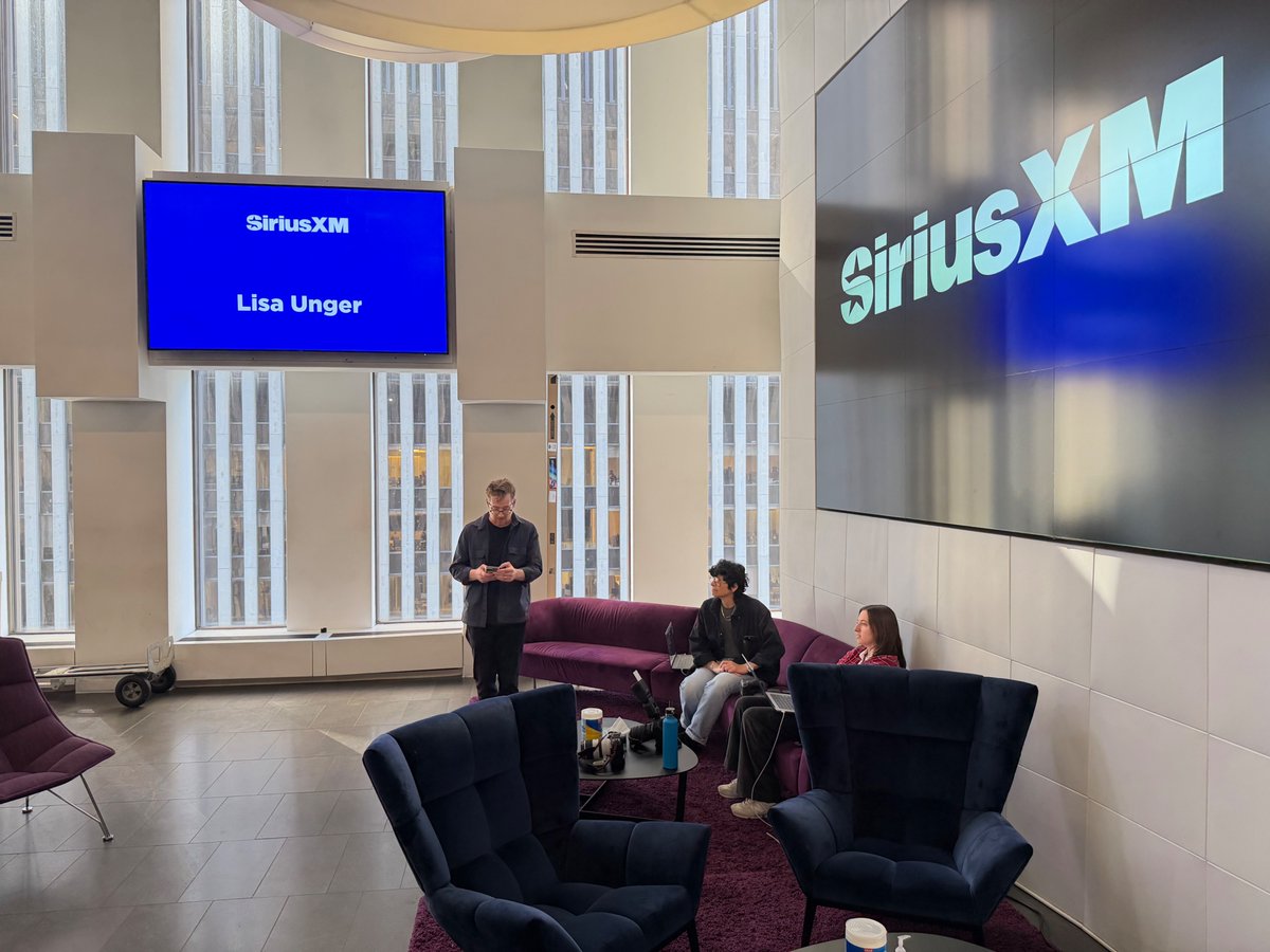 lisaunger's tweet photo. What a wonderful time at the @SIRIUSXM! Thank you so much to @DougBrunt, NYT bestselling author and host of DEDICATED, for your smart, thoughtful, and fun interview. I felt like we could have talked for hours, and I can’t wait to share this podcast with everyone. Stay tuned! https://t.co/l5InzxOfaz