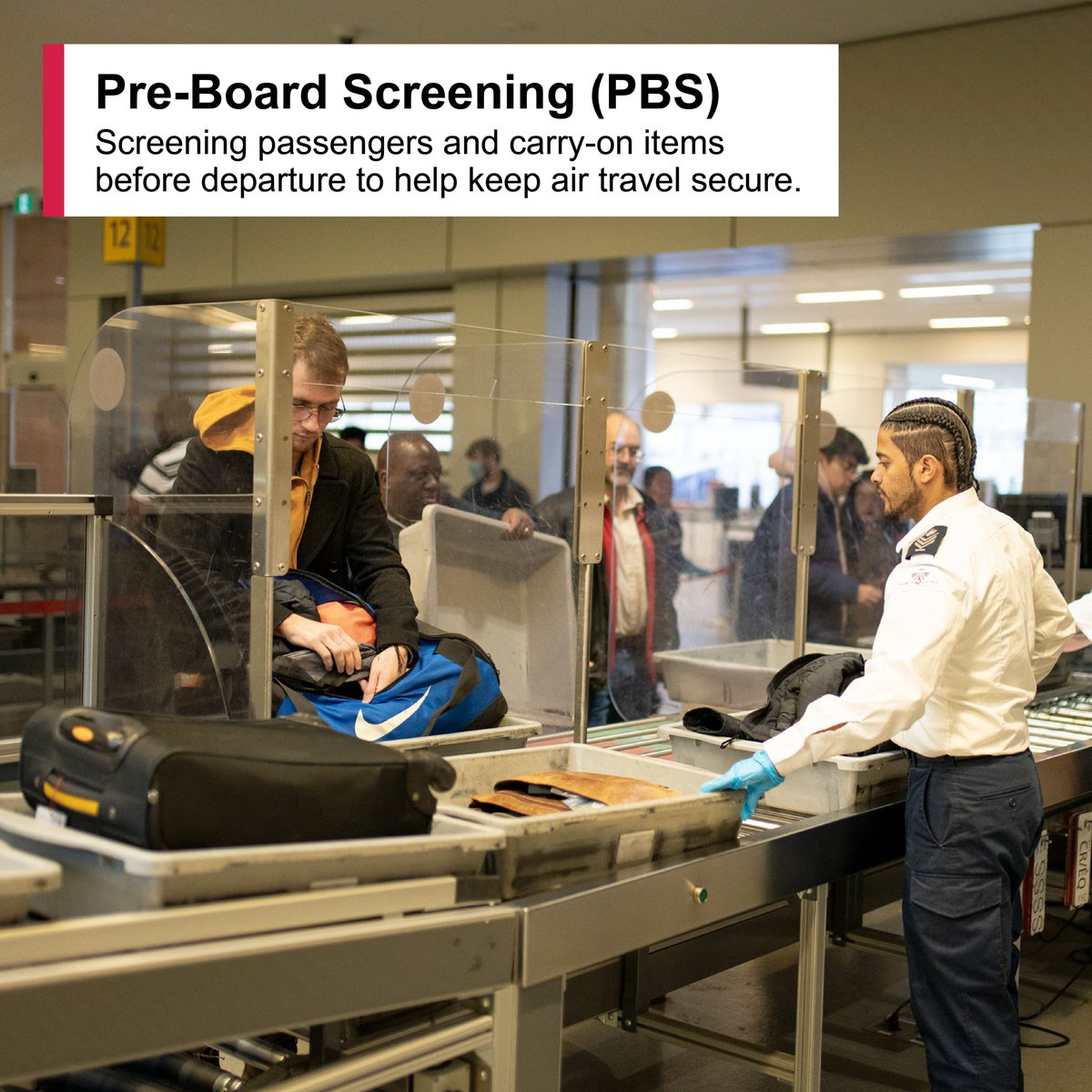 catsa_gc's tweet photo. 1/3 What does CATSA do?

Most travellers know CATSA for the security screening they go through before boarding their flight. But that’s only one part of our mandate. https://t.co/GWQ4uH1KHr