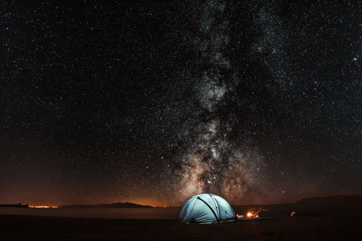 zigzigggg's tweet photo. Came for the mountain air, stayed for the starry night that felt like a million diamonds dropped right above our tent. Pure magic, no filter needed  #CampVibes https://t.co/CX0fTsA9rV