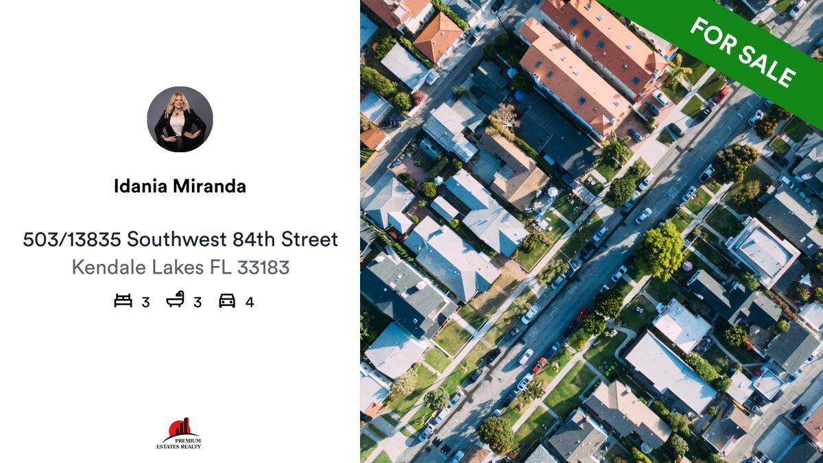 miranda_idania's tweet photo. 🛌 3 🛀 3 🚘 4
📍 503/13835 Southwest 84th Street, Kendale Lakes, FL, 33183
3 bed | 3 bath | 4 car
My latest listing on RateMyAgent.
NAR 3137564
https://t.co/MfTl90TfHY

...
#ratemyagent #realestate #Premium_Estates_Realty_Corp https://t.co/9oavNzjOdD