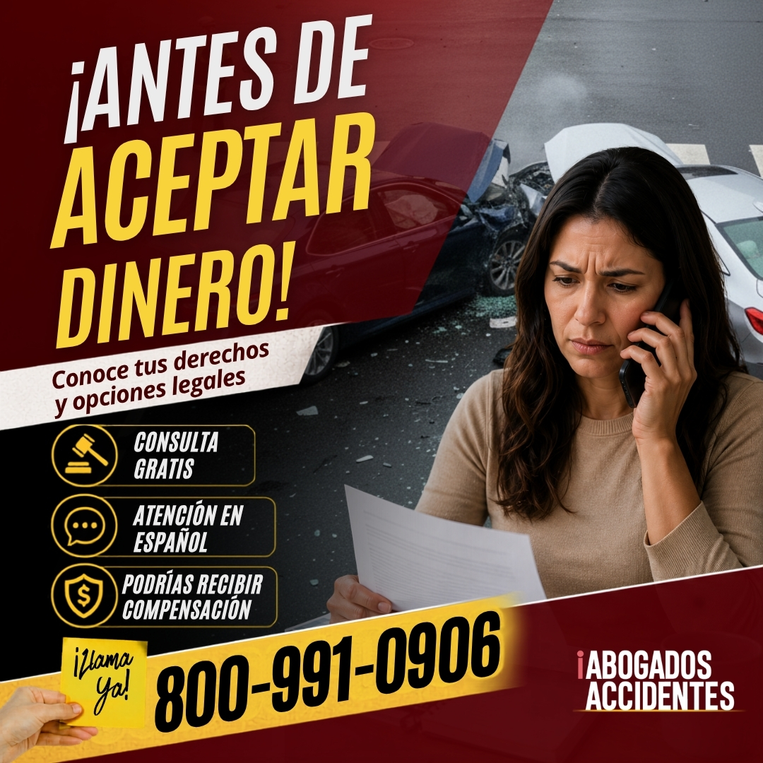 iabogadosca's tweet photo. 💰 ¿Te ofrecieron dinero después de un accidente?
Antes de aceptar, revisa si la oferta considera:
✔️ Gastos médicos
✔️ Terapias futuras
✔️ Salarios perdidos
✔️ Otras consecuencias del choque

En i Abogados de Accidentes revisamos tu caso gratis y te orientamos en español. https://t.co/SVsGYQDbez