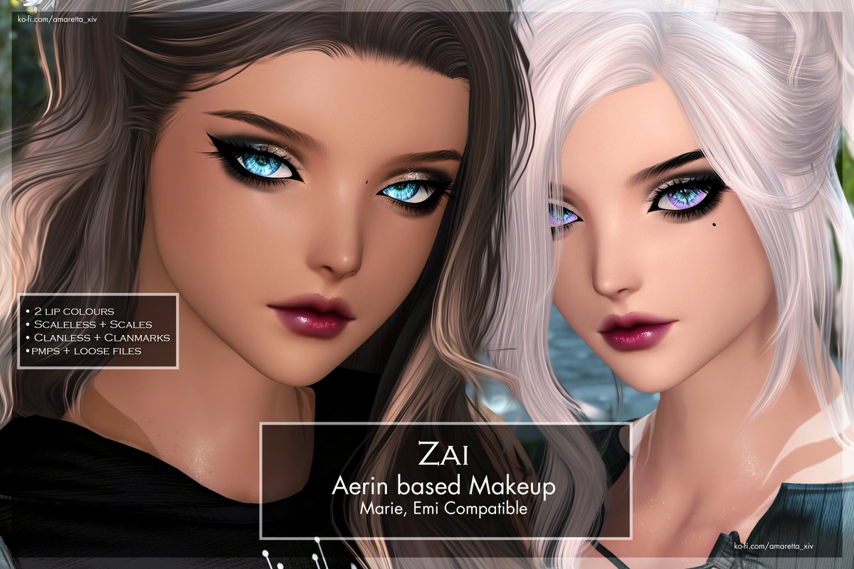 amaretta_xiv's tweet photo. • ˚ Zai - Makeup ₊˚ •
• Aerin Based; Marie/Emi compatible
• Two Lip Colours
• Additional images + link below ↓ https://t.co/FxHXjr4sFm
