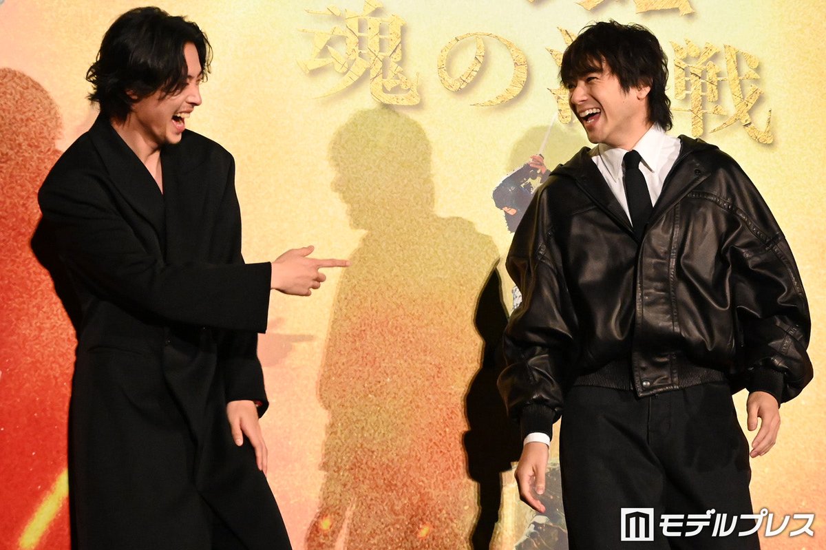 modelpress's tweet photo. 【写真追加📸】山﨑賢人・山田裕貴ら

「キングダム 魂の決戦」超特大ヒット御礼舞台挨拶
https://t.co/T9v4RdA56O

◽️山﨑賢人「魂をぶつけ合えた」
◽️山田裕貴、山﨑賢人の責任感に感銘
◽️万極の幼少期役・榎本司も登壇 https://t.co/bY7tq46Zgp