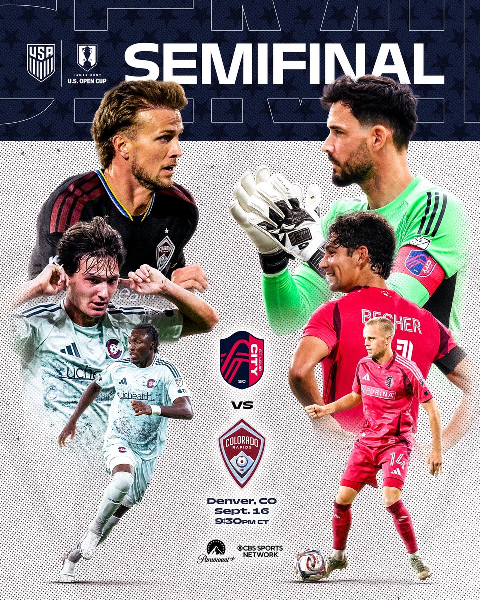 mlsbrazill's tweet photo. Semifinais da @opencup
Segundo jogo
@stlCITYsc x @ColoradoRapids
#uscup #çarşamba https://t.co/pblPWxkpN6
