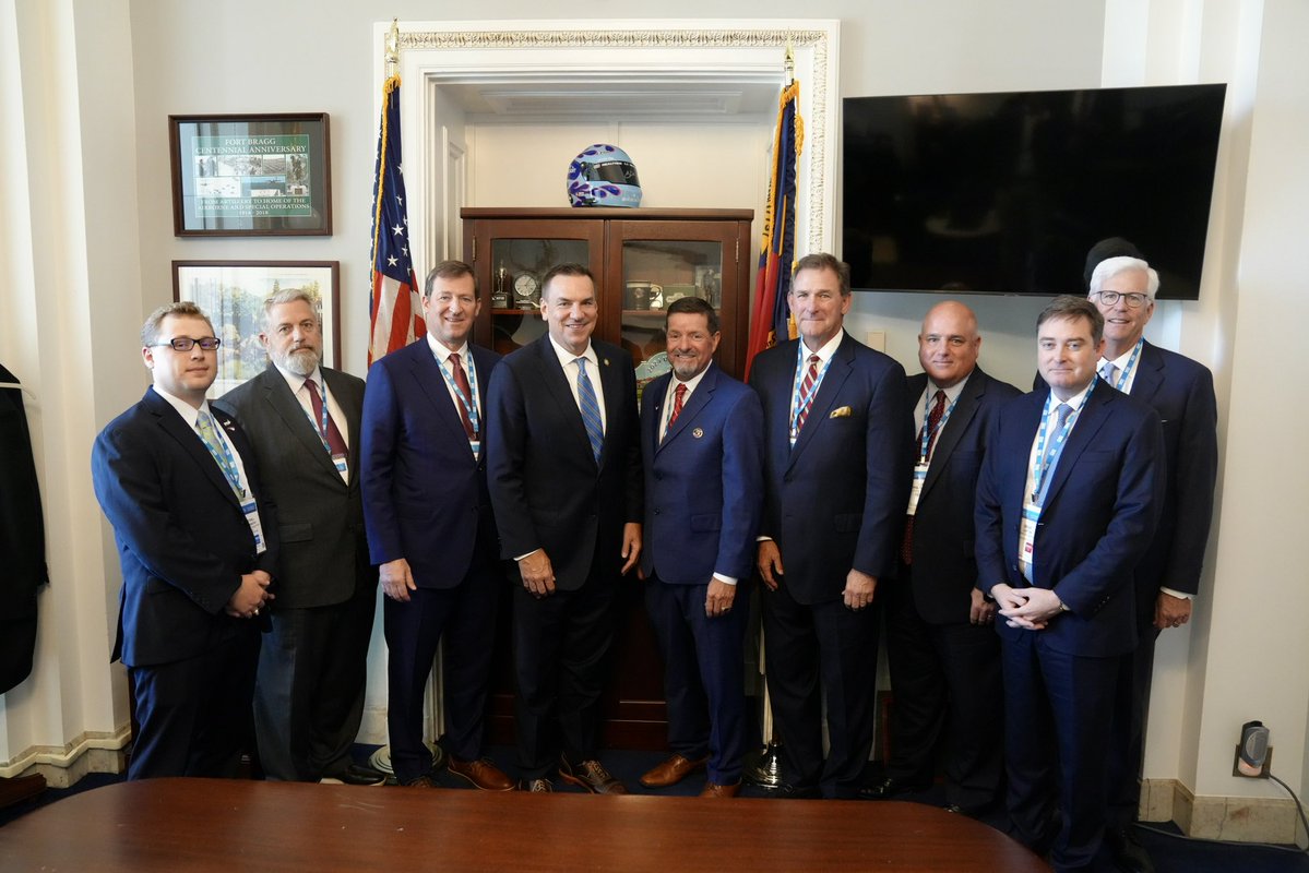 RepRichHudson's tweet photo. Great to sit down with the @NCADA!

We spoke about some of the federal policies affecting our auto dealers and small businesses back home in North Carolina. Appreciate them making the trip to DC! https://t.co/fubia71H2r