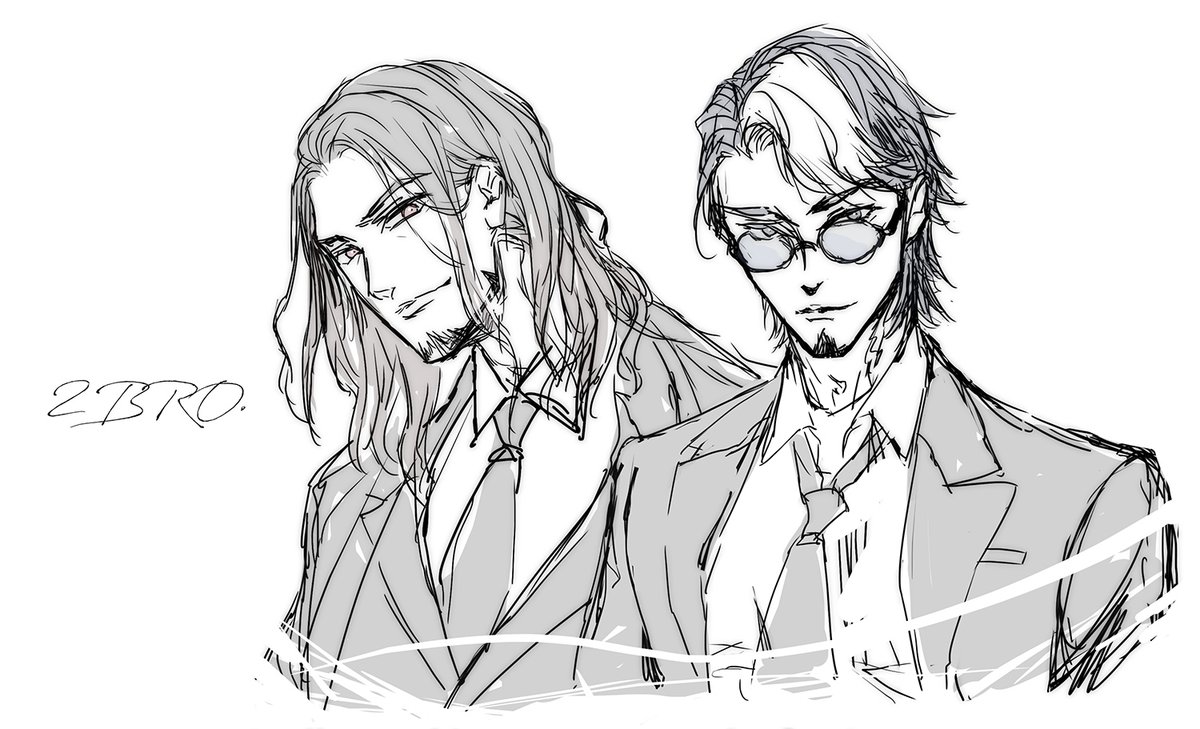 geppeshi's tweet photo. おﾆｭｰビジュのラフだけ描いて遊ぶなど https://t.co/mqUnw3B3jB