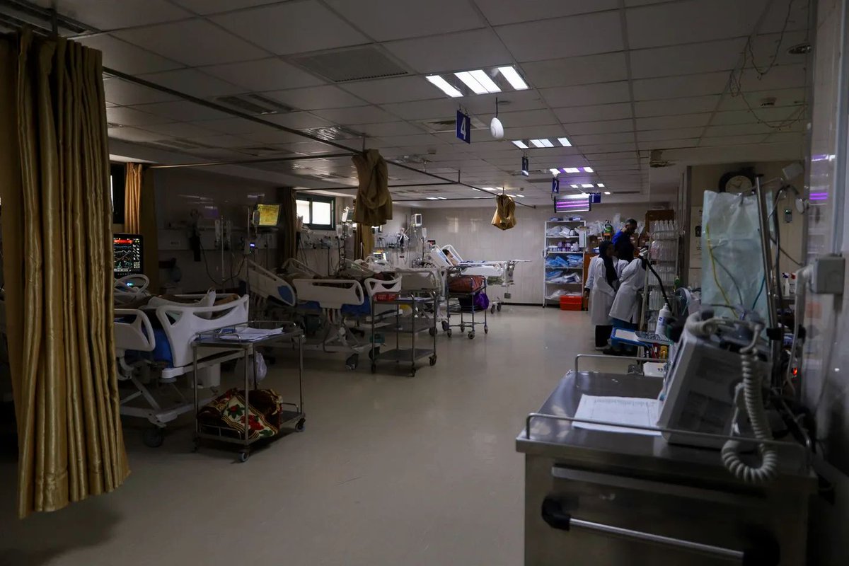 MarioNawfal's tweet photo. 🇵🇸🇮🇱 Blockade the diesel and you don't even need to bomb the hospital...

70% of Gaza's hospital generators have already stopped working, according to the health ministry, and the rest are running on what little fuel is left.

When a generator dies, the losses come in order: incubators, ventilators, dialysis, then the oxygen supply. 

A premature baby has minutes. A dialysis patient has days.

The shortage stops the buses too; hundreds of medical staff never made it to their shifts today...

Israel says it's letting medical supplies through. The ministry says what arrives doesn't cover the minimum needed to keep the lights on.

Everything now runs on the litres left in those tanks, and nobody is saying when the next delivery comes.

Source: TRT World / Writer: Daniyal