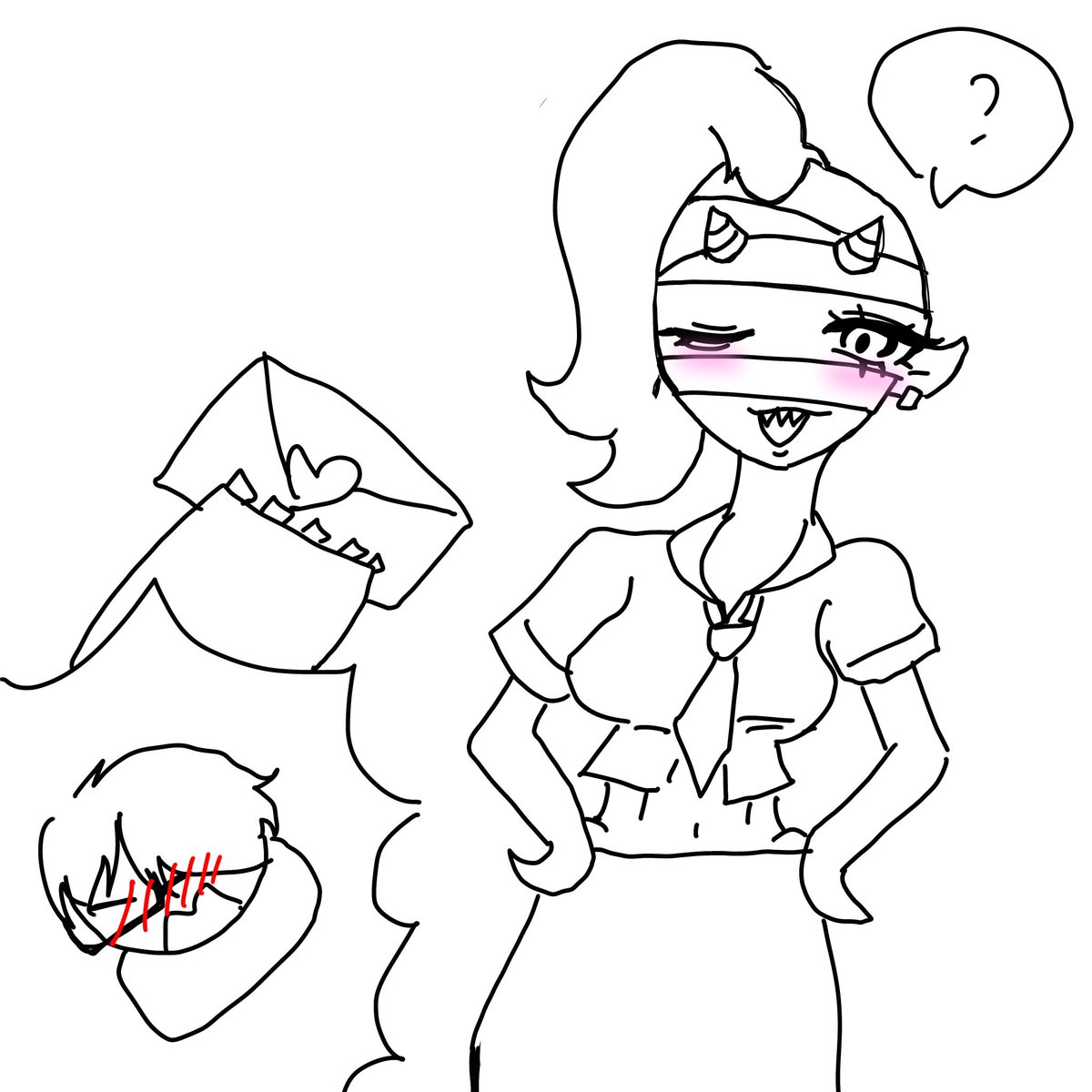 OMA_lovesEMZGAR's tweet photo. I was so tired and busy today that all I could draw was this low-quality EMZGAR doodle 😭 I’ll try to draw a prettier, higher-quality EMZGAR piece tomorrow! 🫡 (i mean 9/17!)

#Emzgar #emozombie https://t.co/hP3fXHmhy5
