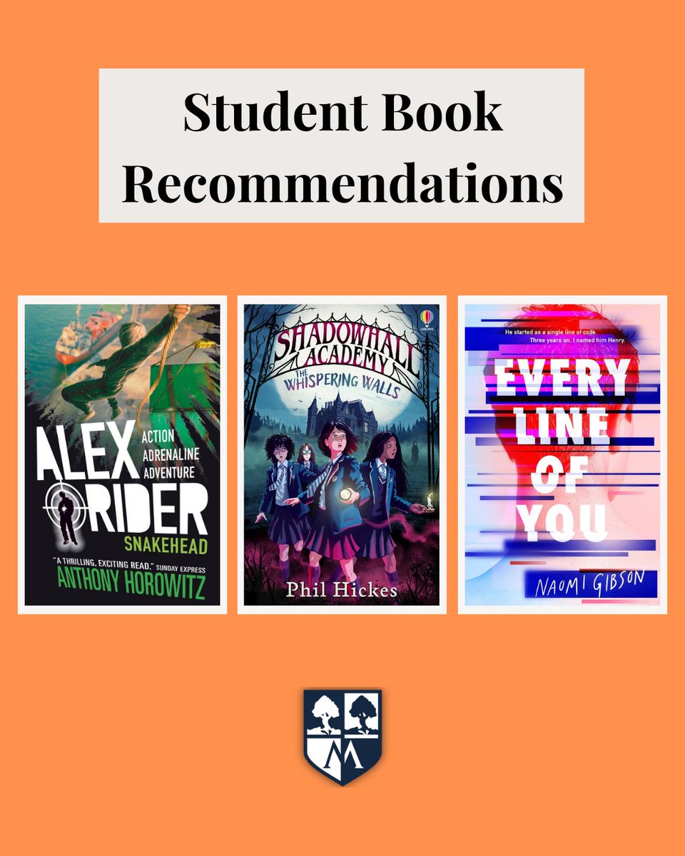 MorpethSch's tweet photo. Student book recommendations from this week's Morpeth News 📚 Read the full newsletter here: https://t.co/b4st3e5Csv https://t.co/n3h2saDuWG