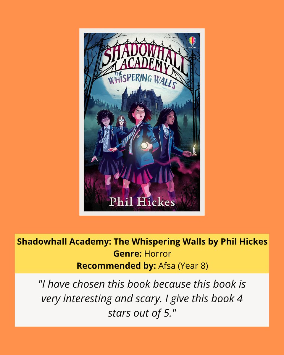 MorpethSch's tweet photo. Student book recommendations from this week's Morpeth News 📚 Read the full newsletter here: https://t.co/b4st3e5Csv https://t.co/n3h2saDuWG