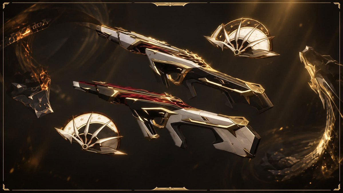 invictusBVN's tweet photo. A first look at what could be the Champions 2026 Bundle 👀🏆

Nothing confirmed yet, but these might be our first glimpse at the upcoming skins.

What are your thoughts so far?

#VCT #VALORANT #VALORANTMobile https://t.co/JEgzsPxeGn