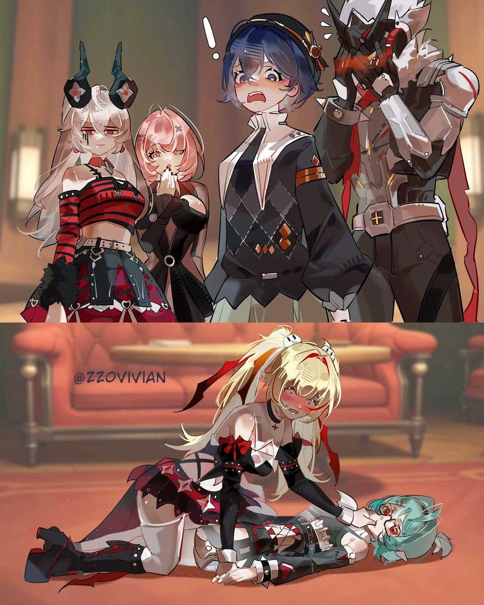 ZZ0vivianart's tweet photo. This is my favorite scene in zzz this year! #zzz #zzzero #hoyoverse #claret https://t.co/GmUsm201aB