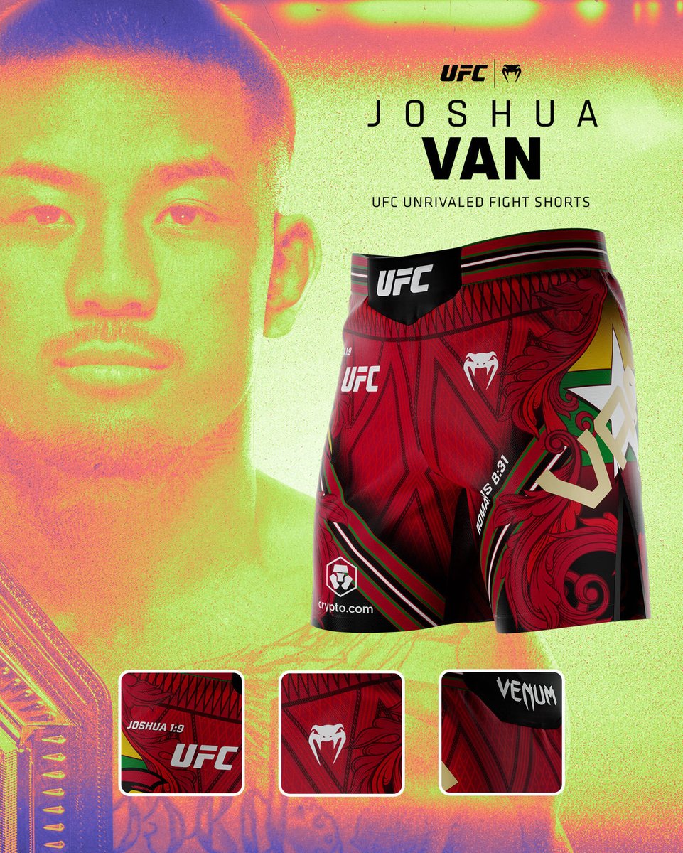 23yearsMMA's tweet photo. The shorts said more than the staredowns.

Joshua Van rocking Myanmar + scripture. Arman Tsarukyan rolling Armenian mountains, a Russian bear, and Batman.

UFC 331 drip check before the tape starts Saturday.

https://t.co/u2y9vnU2oa

#UFC #MMA #FightNight #Dagestan #CageIQ https://t.co/2LvAAH9rZK