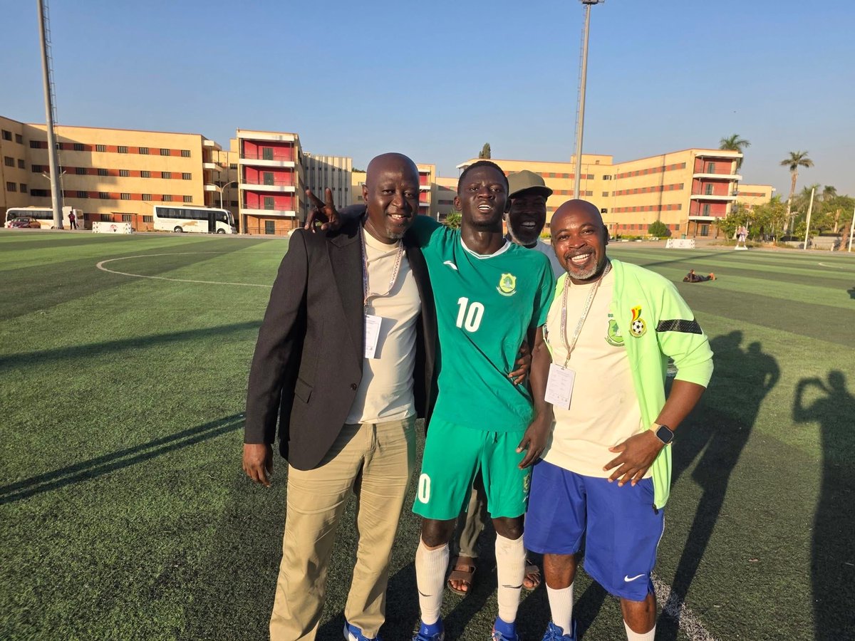 uds_official's tweet photo. 🏆🇬🇭 BACK-TO-BACK CHAMPIONS OF AFRICA! UDS defeat Julius Nyerere University 2–1 to retain the continental title, making history as the first university football team in Africa to achieve this! 💚⚽ #UDS #Developers #FASU https://t.co/24TyeSc3sp