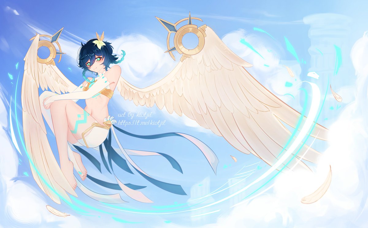 Kiotjil's tweet photo. The wind of freedom blows for everyone.
Venti fan art <3
#venti #GenshinImpact #art ㅤ https://t.co/XrZv68xiv5