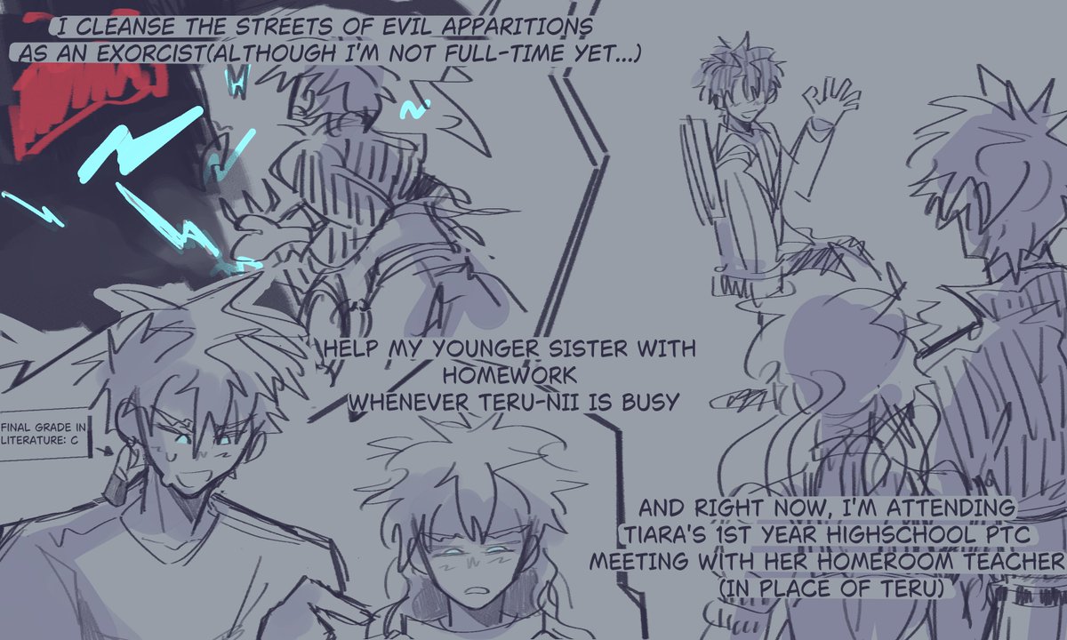 OverusedToasts's tweet photo. Kou meets Tiara's homeroom and science teacher for the first time. To interesting results. (Adult AmaKou!! 🥹) #HanaKou (1/3) + https://t.co/rpnOOqbvwF