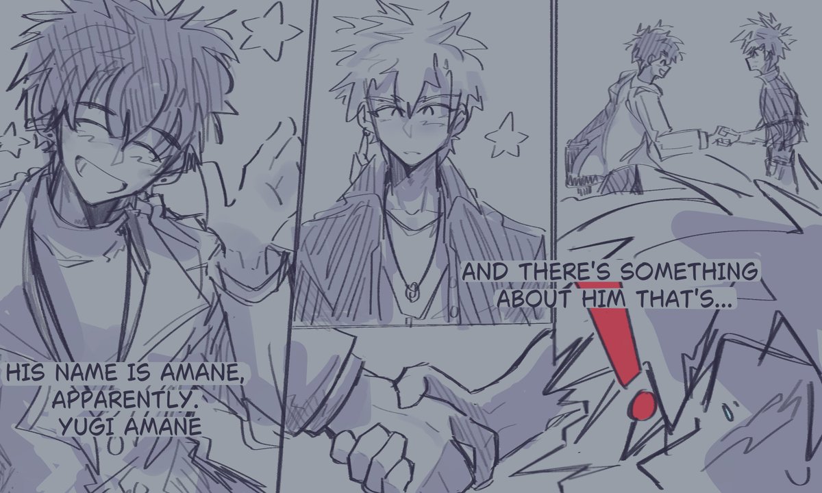 OverusedToasts's tweet photo. Kou meets Tiara's homeroom and science teacher for the first time. To interesting results. (Adult AmaKou!! 🥹) #HanaKou (1/3) + https://t.co/rpnOOqbvwF