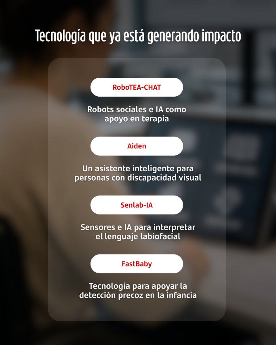 FUniversia's tweet photo. ¿Y si vuestra investigación pudiera reducir barreras? 🔬

@IndraCompany y Fundación Universia impulsan proyectos universitarios de tecnología accesible.

💡 3 ayudas de 25.000 €
➕ 10.000 € en categoría especial

👉 Consulta la convocatoria: https://t.co/HMYylk4jr5

#TecnologíasAccesibles