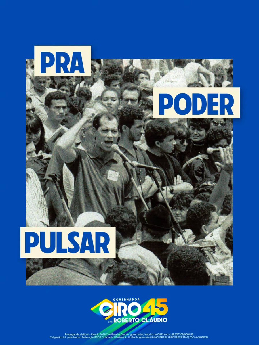 cirogomes's tweet photo. O TEMPO DA LIBERTAÇÃO DO CEARÁ DAS FACÇÕES CRIMINOSAS ESTÁ CHEGANDO.

CIRO GOMES GOVERNADOR 45 💙 https://t.co/BfPt04eCyH