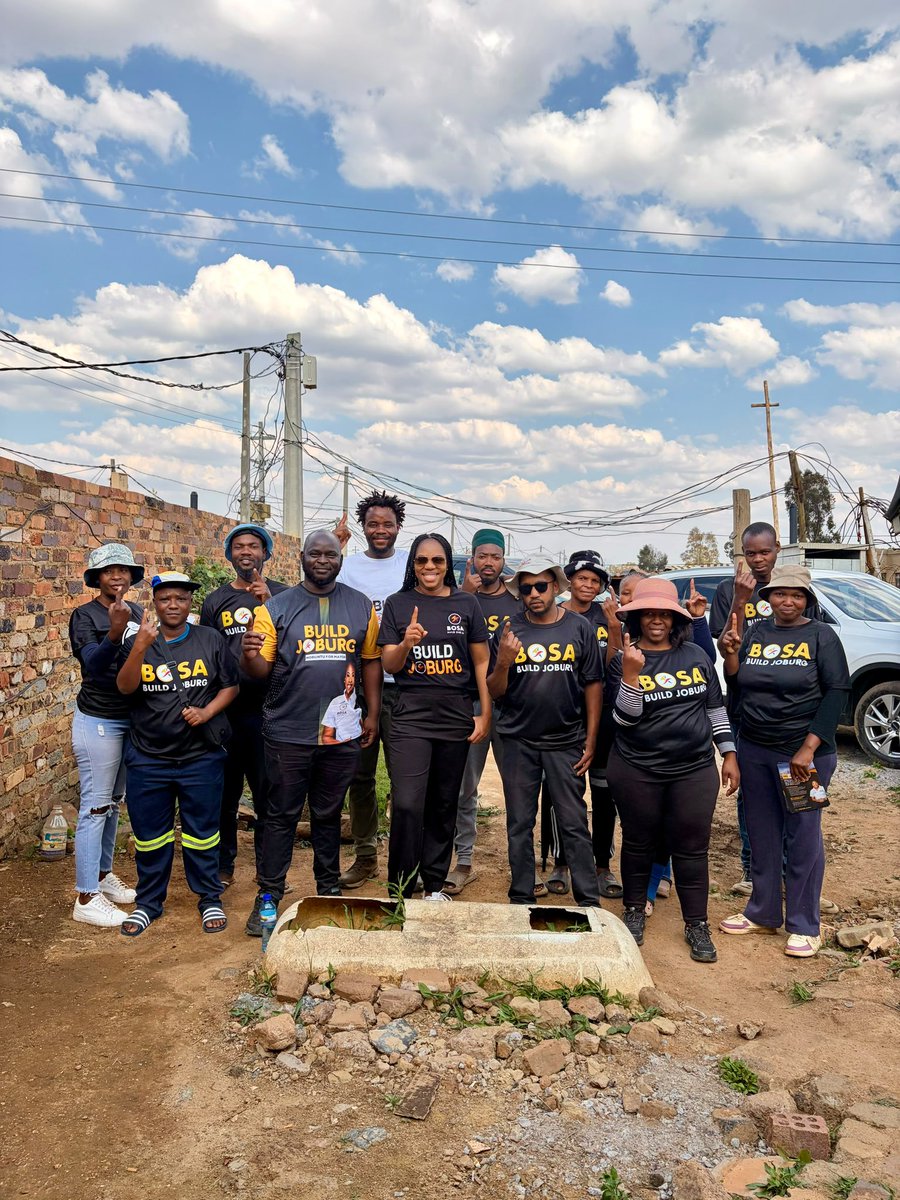 BuildOneSA's tweet photo. BOSA Deputy leader, MP and Joburg Mayoral candidate Nobuntu Hlazo-Webster joined Ward 120 Councillor Candidate Lehlohonolo Papi Mohapi for a door-to-door engagement with the community.

From home to home, the team sat down with local residents to listen directly to their daily challenges, discuss key priorities, and present BOSA’s actionable plan for a restored, reliable, and thriving Johannesburg. A city that works demands leaders who show up, listen, and deliver real solutions for every single neighbourhood.

#BuildJoburg #Nobuntu4Mayor