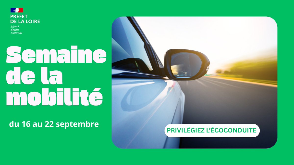 Image de Préfet de la Loire - #mobilité
🚗 La semaine de la mobilité 2026 vient de débuter en France. Elle se déroule jusqu'au 22 