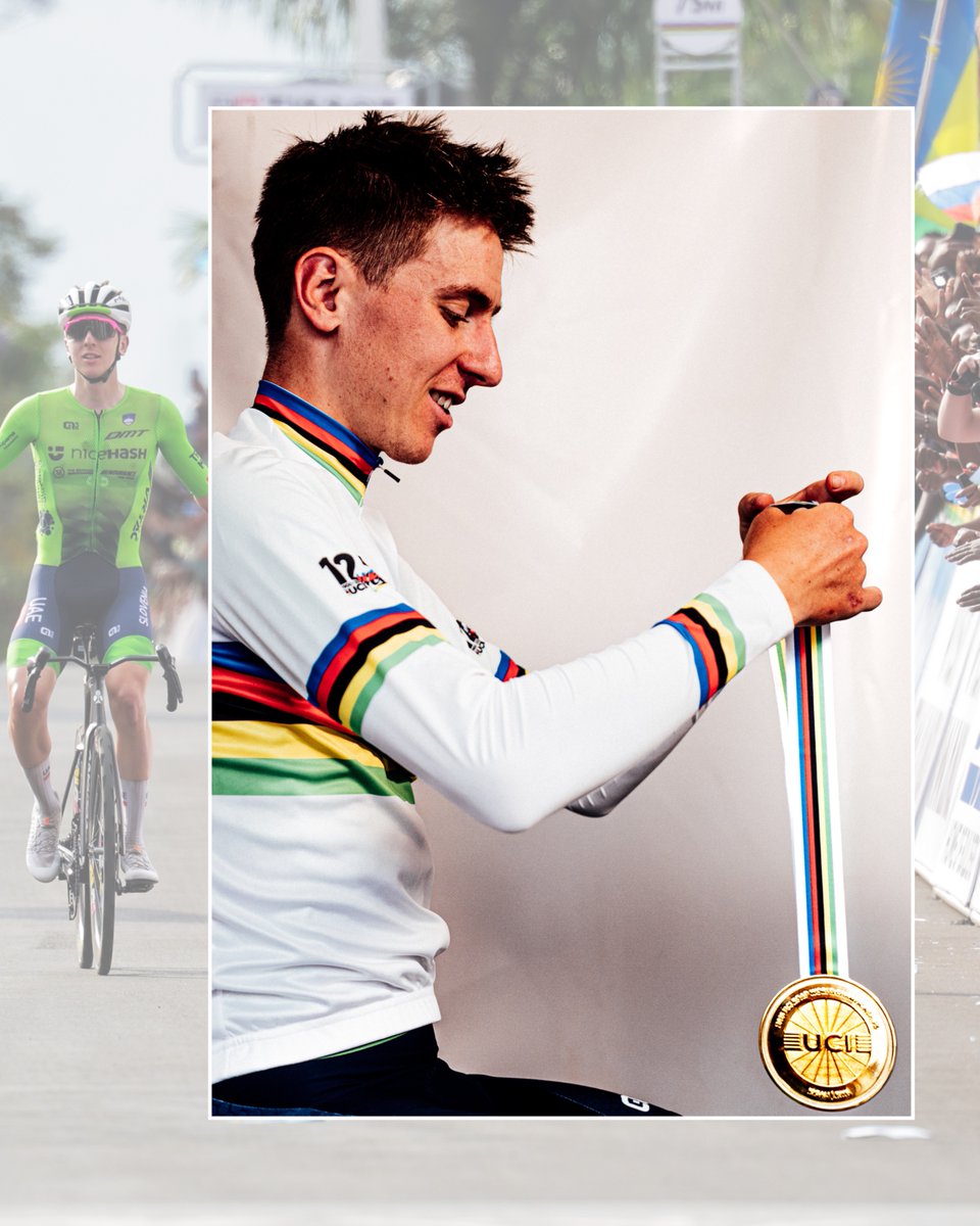 UCI_cycling's tweet photo. You’ll be missed, champ! 🫡

Unfortunately, an injured @TamauPogi won’t be able to defend his UCI World Champion title in the Men Elite road race at #Montréal2026, meaning his 2-year spell in the UCI Rainbow Jersey comes to an end 🌈

What a ride it’s been (for now)! 👏 https://t.co/ERs4bgutgV