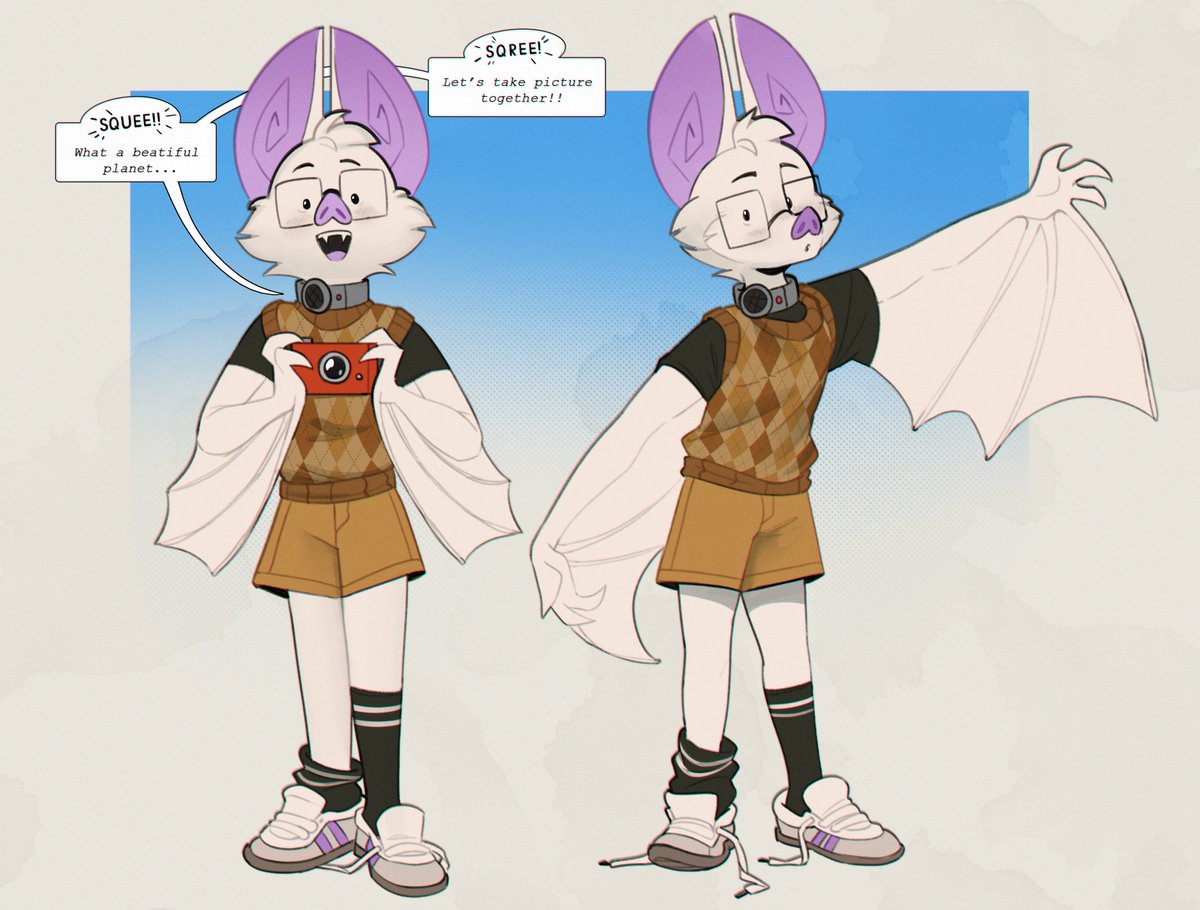 RexxySexxy's tweet photo. New character!! Meet Gill! (Gillbert) 🦇 https://t.co/uZUVpbMySU