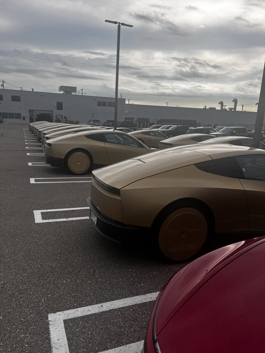 frankshop1111's tweet photo. I was at that location yesterday. I walked through where they are parked.  All have steering wheels.  These have been shipped here mainly from Texas. 

According to the person I talked to, having steering wheels is because Michigan doesn’t allow autonomous vehicles. 

Here is a photo from that location.
