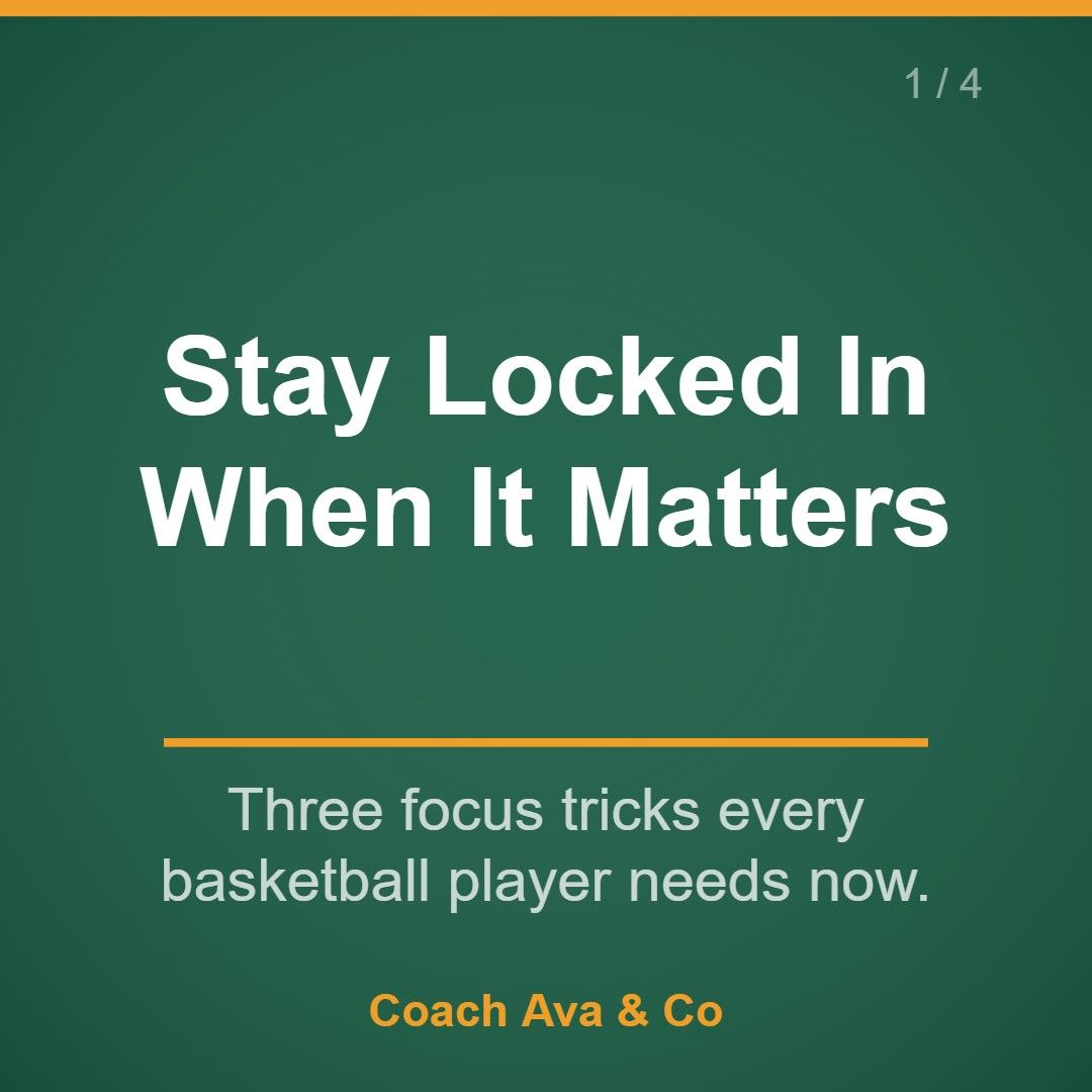 Coach_Ava_Co's tweet photo. Tied game. 10 seconds. You're at the line. 🏀 Focus under pressure is a skill — not a gift. Here's how young ballers train it 👇 https://t.co/kVEB7iUQw1 #CoachAvaAndCo #YouthSports #MentalPerformance #Basketball https://t.co/j7EBqjPF5t