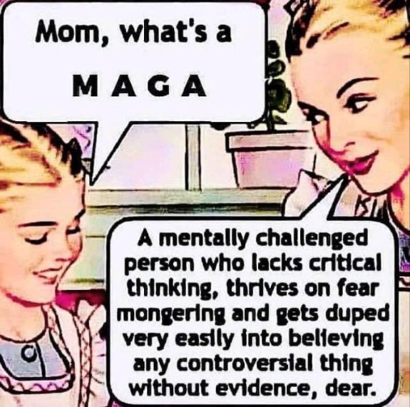 KinsleyOnX's tweet photo. MAGA isn't politics, it's a cult for people who hate thinking and love fear. Feed them any conspiracy without proof and they'll swallow it. 

Not patriots, just easily duped sheep who think paranoia is patriotism.

#VoteBlueToSaveAmerica https://t.co/IWhxgQ6x8o
