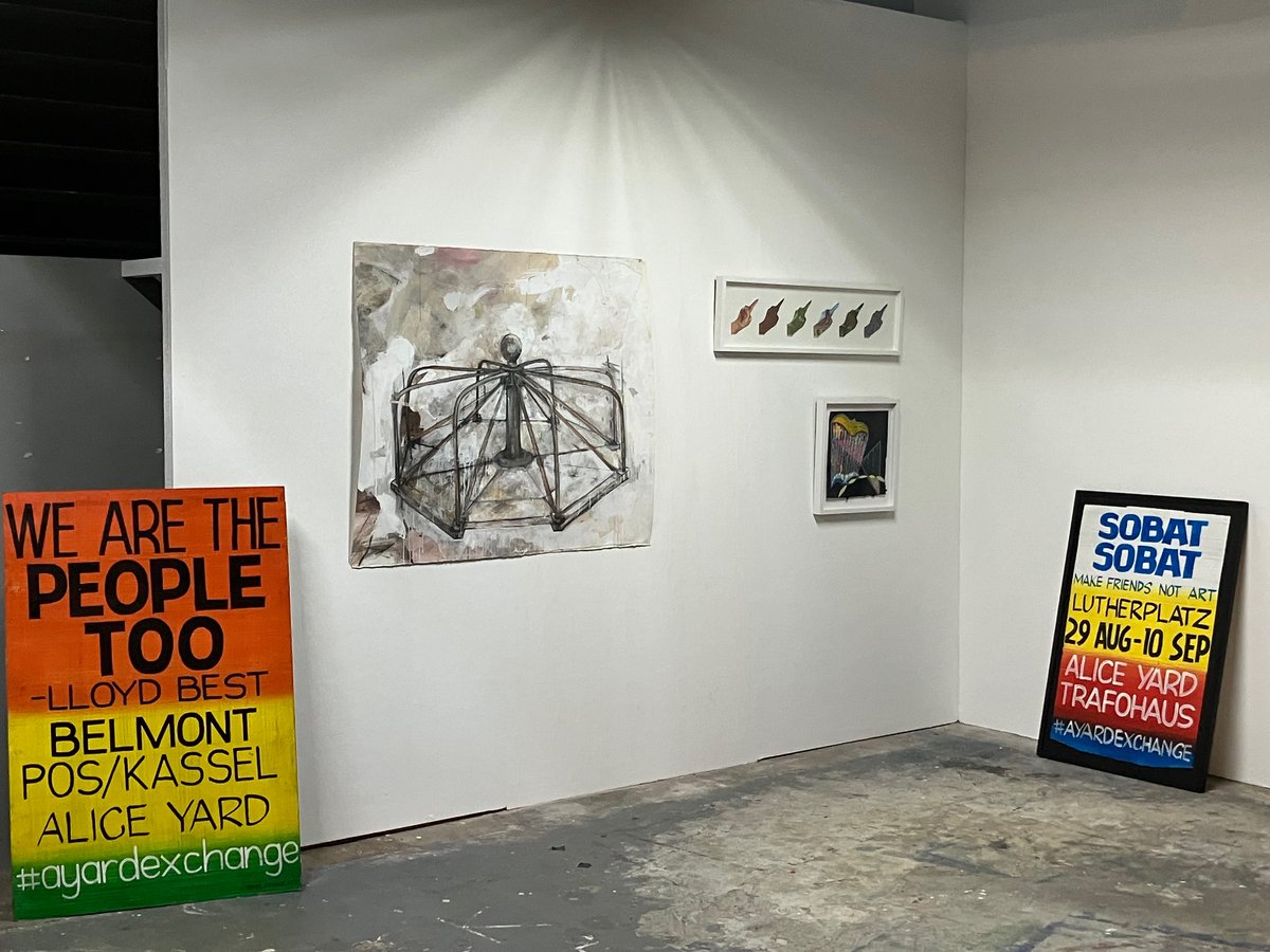 heyjudeTT's tweet photo. Random scenes from Tuesday evening’s anniversary celebration at @aliceyard, which has been making interesting arty things happen for 20 years now, first at the original Alice Yard in Woodbrook, &amp; now at Granderson Lab in Belmont. https://t.co/LMkiRDXbXH