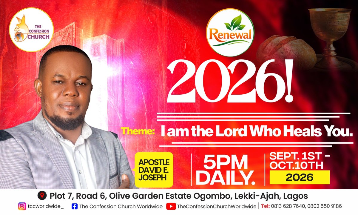david_e_joseph's tweet photo. JOIN US FOR 40 DAYS OF RENEWAL 2026

You are warmly invited to be part of this powerful journey of faith, renewal, and communion with Christ.

Check the portal for full details and how to participate. https://t.co/zQBejmxsQO