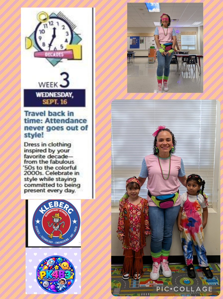 ArleneVReyes29's tweet photo. From the ’50s to the ’80s and now the 2000s—PK4 attendance never goes out of style!
#ShowUpDallasISD26_27 https://t.co/VmXW0whFKS
