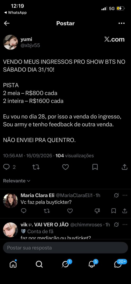 vivis_ot7's tweet photo. Gente, vocês estão pedindo pra cair em golpe. NÃO EXISTE ESSA DE “NÃO ENVIEI PRO QUENTRO”. A Ticketmaster não permite mais ingressos que não estão no Quentro, eles já são enviados automaticamente na hora da compra!!!! @MariaClaraEli1 @chimmroses 

(Não estou brava nem “gritando”, é só pra frisar um fato que está sendo falado desde JUNHO)