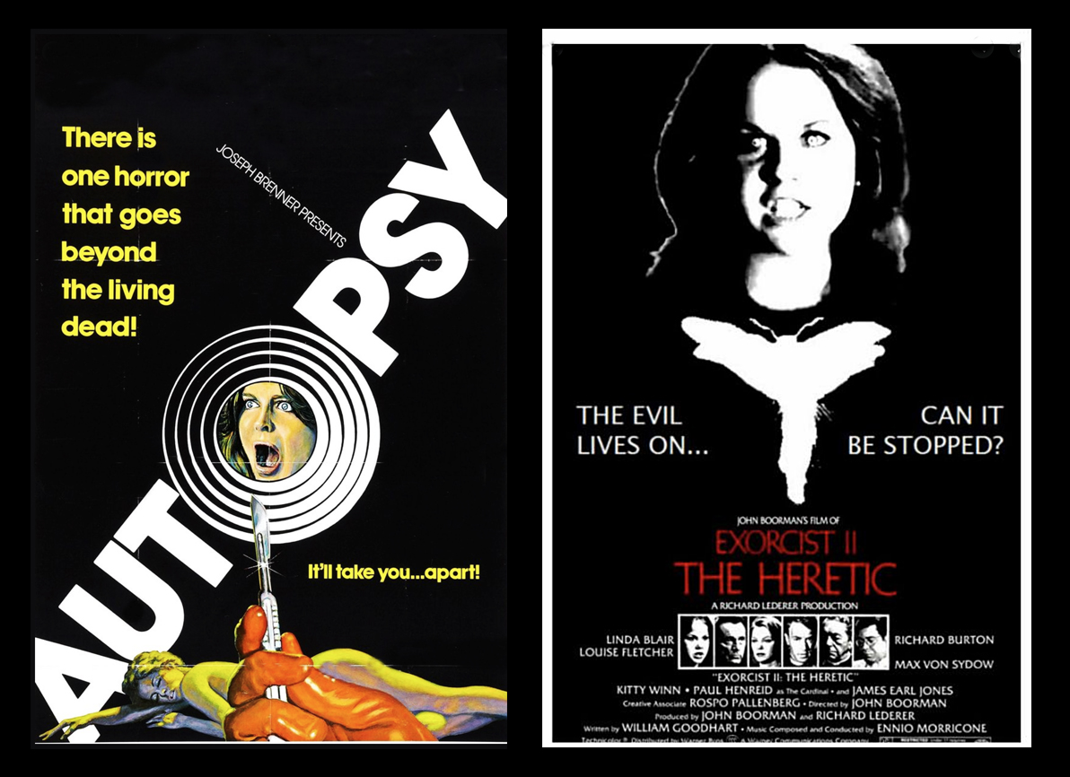 MarcelloGarofa7's tweet photo. The Weird Cineclub of the Diabolical Dr.Carelli Presents Autopsy aka Macchie solari (A.Crispino, 1975) and Exorcist II The Eretic 1977, both with amazing Morricone's soundtracks. @PopHorrorNews
@PromoteHorror @MrHorror @MickGarrisPM
@ThisIsHorror @PromotionHorror @byHoRRoR https://t.co/aMF9A28w5w