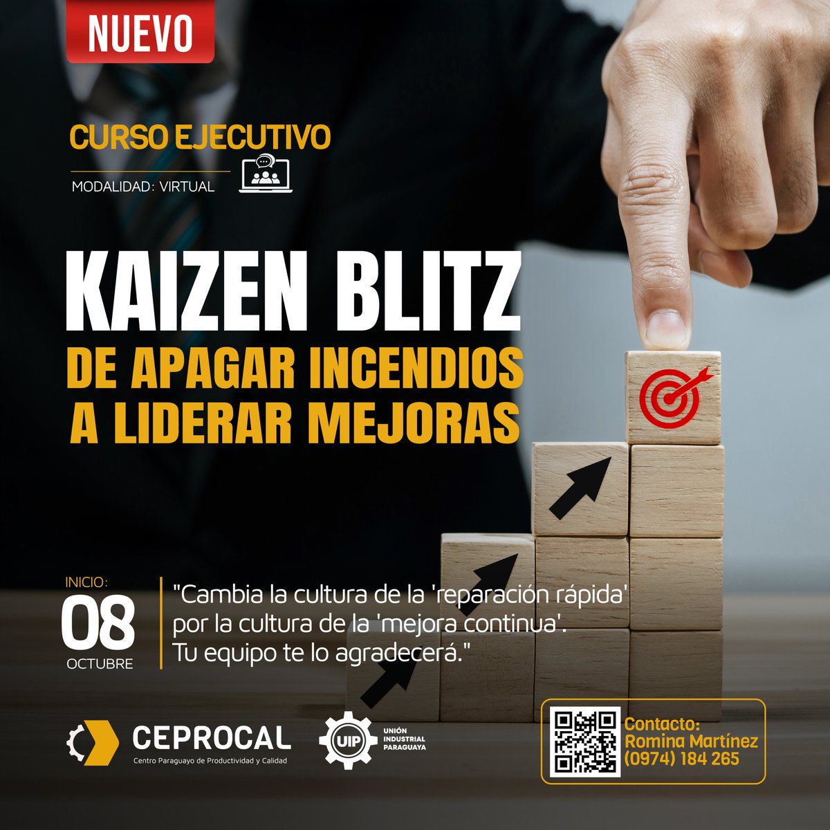 ceprocalpy's tweet photo. Mejorar no siempre requiere grandes inversiones.

El curso Kaizen Blitz presenta herramientas para identificar problemas, simplificar procesos, reducir desperdicios y generar mejoras rápidas y concretas.

📅Inicio: 08 de octubre.

📲 Inscríbete aquí: https://t.co/2NK136m1jY https://t.co/t07zA3KkEH