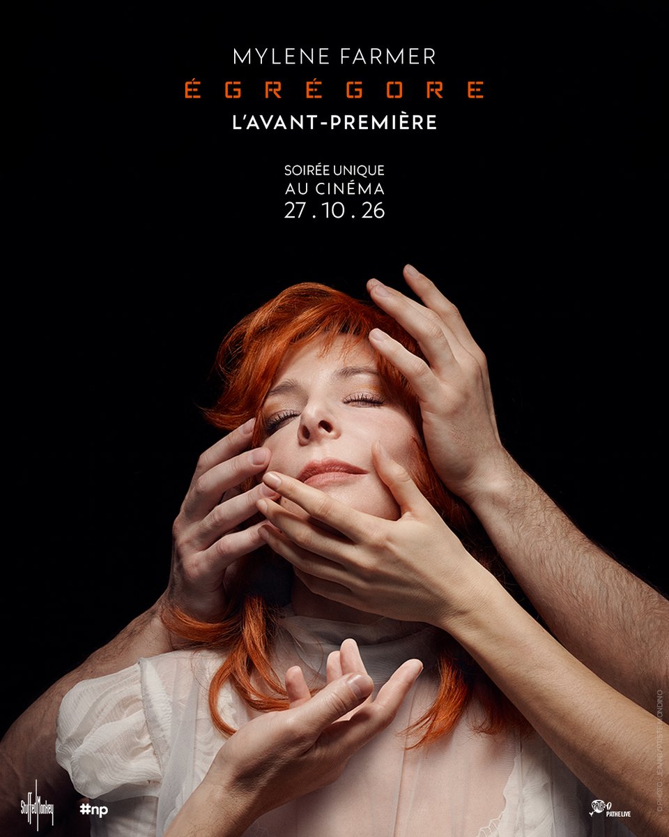 PatheLive_FR's tweet photo. MYLÈNE FARMER : ÉGRÉGORE, L’AVANT-PREMIÈRE sera également à vivre dans 7 cinémas Cineplex au Québec !🇨🇦
Soirée unique. Expérience éphémère.
Exclusivement au cinéma le 27.10.26.
@CinemasCineplex @HashtagNP  
#MylèneFarmer https://t.co/kWGhQXVpts