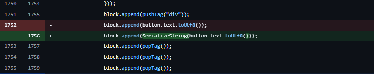 MinionSecurity's tweet photo. A bot that was never in your group could read your Telegram messages.

Telegram Desktop escaped everything except inline button text. A bot hid a script there, someone forwarded the message into a chat, and it sat in history for months — firing the moment that chat got exported to HTML and opened.

Two years and four months in production. The fix is one line.

6.9.4 / 7.0.1. Updating doesn't clean exports you already made.

Found by Denis and Aleksander Rostilov, ExPatch.