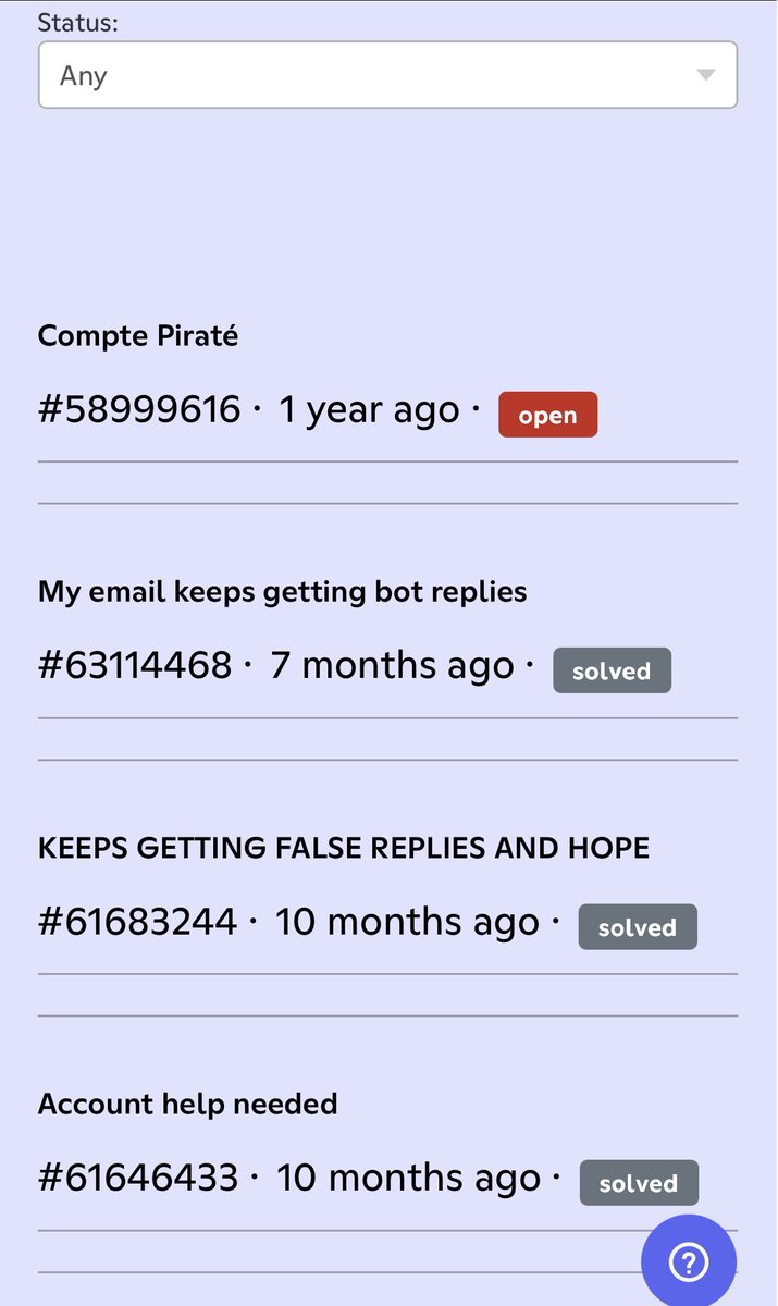 smug263366's tweet photo. Nice support system @discord_support it has been 1 year since my account was hacked but i still havent received or recovered my account amazing support system that keeps giving bot replies and never really fixes anything 😍😍😍 https://t.co/tV1B7Mp7zq