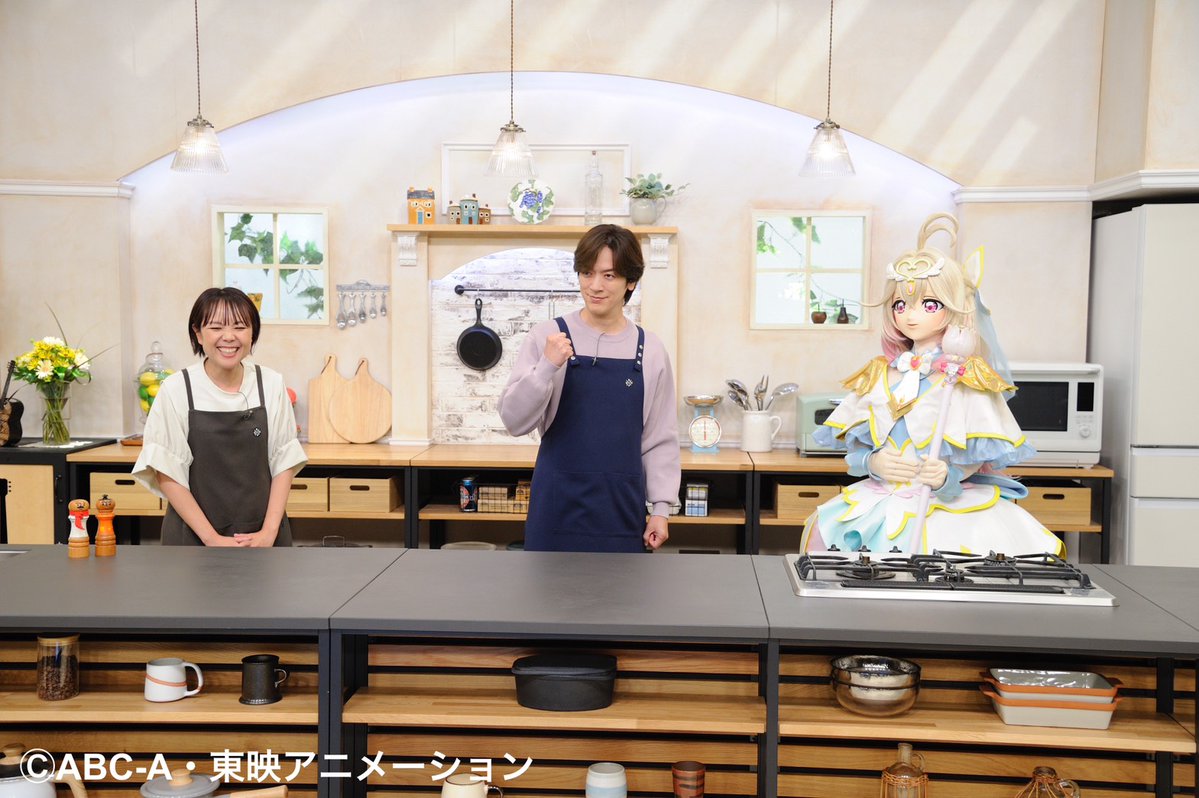 DAIGODaidokoro's tweet photo. お待たせしました‼️
今日のゲストは #キュアアルカナ さん！
（#名探偵プリキュア）

さてクイズです✨
４枚の画像のうち、どれが実写で、どれがAI合成でしょうか？

答えは午後１時３０分〜
ABCテレビ #DAIGOも台所 をご覧ください！

今日は #山本ゆり さんとフレンチトースト！
リアタイでどうぞ‼️ https://t.co/xbHSbHF5Yk