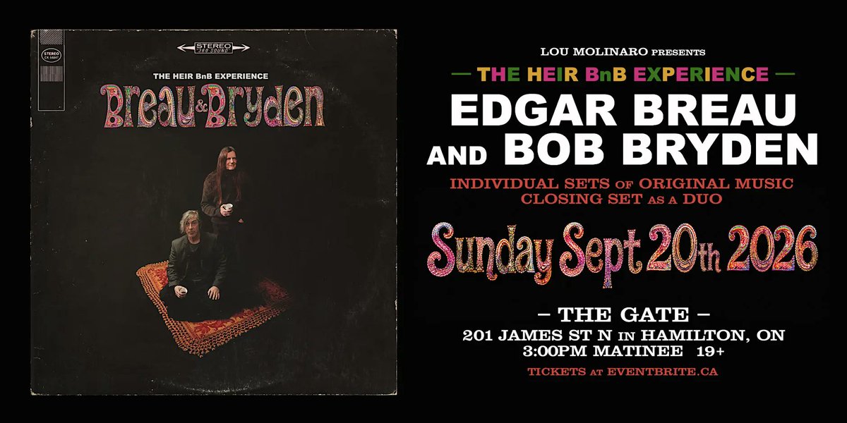 steelcitymusic's tweet photo. Edgar Breau &amp; Bob Bryden Sunday, Sept 20th, 3:00pm @ The Gate 201 James St N
https://t.co/0O31UuXWyB   #hamont #hamontmusic #hamontevents  @gunner101 @GoGunnersmith 

SCM Wednesdays from 1pm to 3pm on GHA 93.3 CFMU. Fridays from 4pm to 7pm in GHA INDI 1015 FM. https://t.co/Y1JsbcABnQ