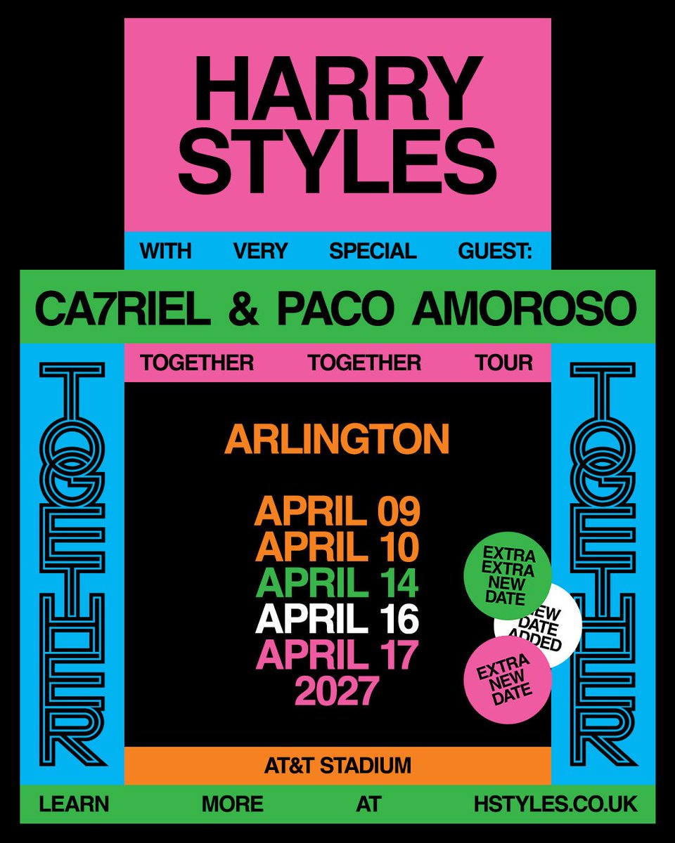 handwrittentixs's tweet photo. ICYMI: A fifth date has been added for Arlington/Dallas on April 14th with the presale already happening! https://t.co/NdL9PFHJhL