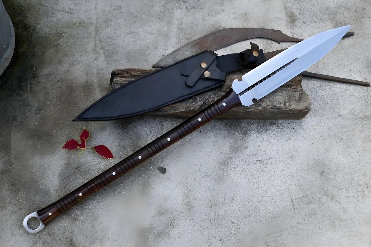 forgedusa1's tweet photo. 🔥 Ready to add something unique to your collection?
Who wants to claim this handcrafted spear? 🗡️
DM me for price &amp; order details. 📩 https://t.co/dU5nl3qcTC