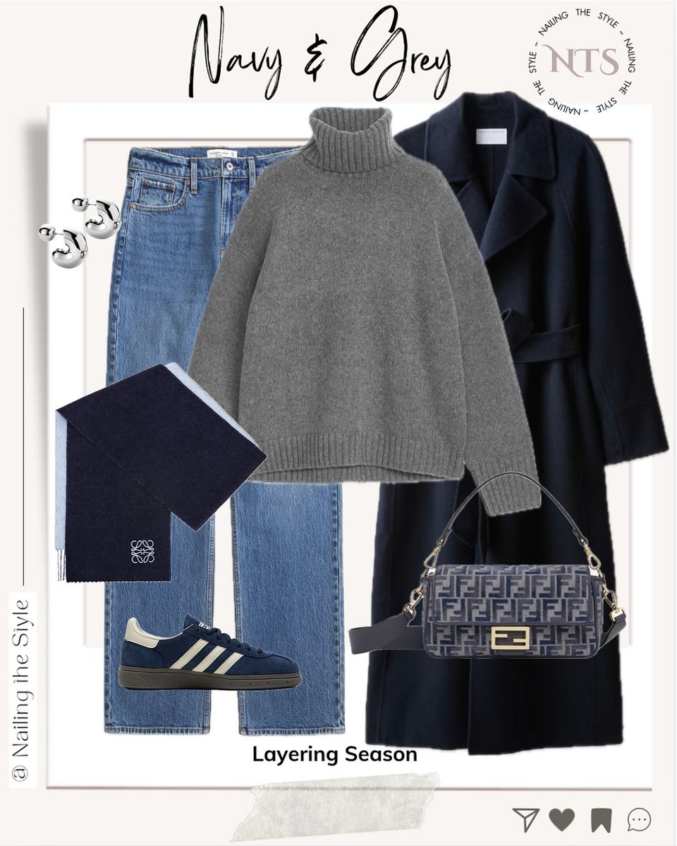 VivanBlackhah's tweet photo. Navy &amp; grey: timeless tones. What’s your favourite look? Share your thoughts in the comments and pass these styling tips on to friends. Available items and alternatives are linked in the November Highlight and LTK link in bio. https://t.co/BS8sDvOSH0