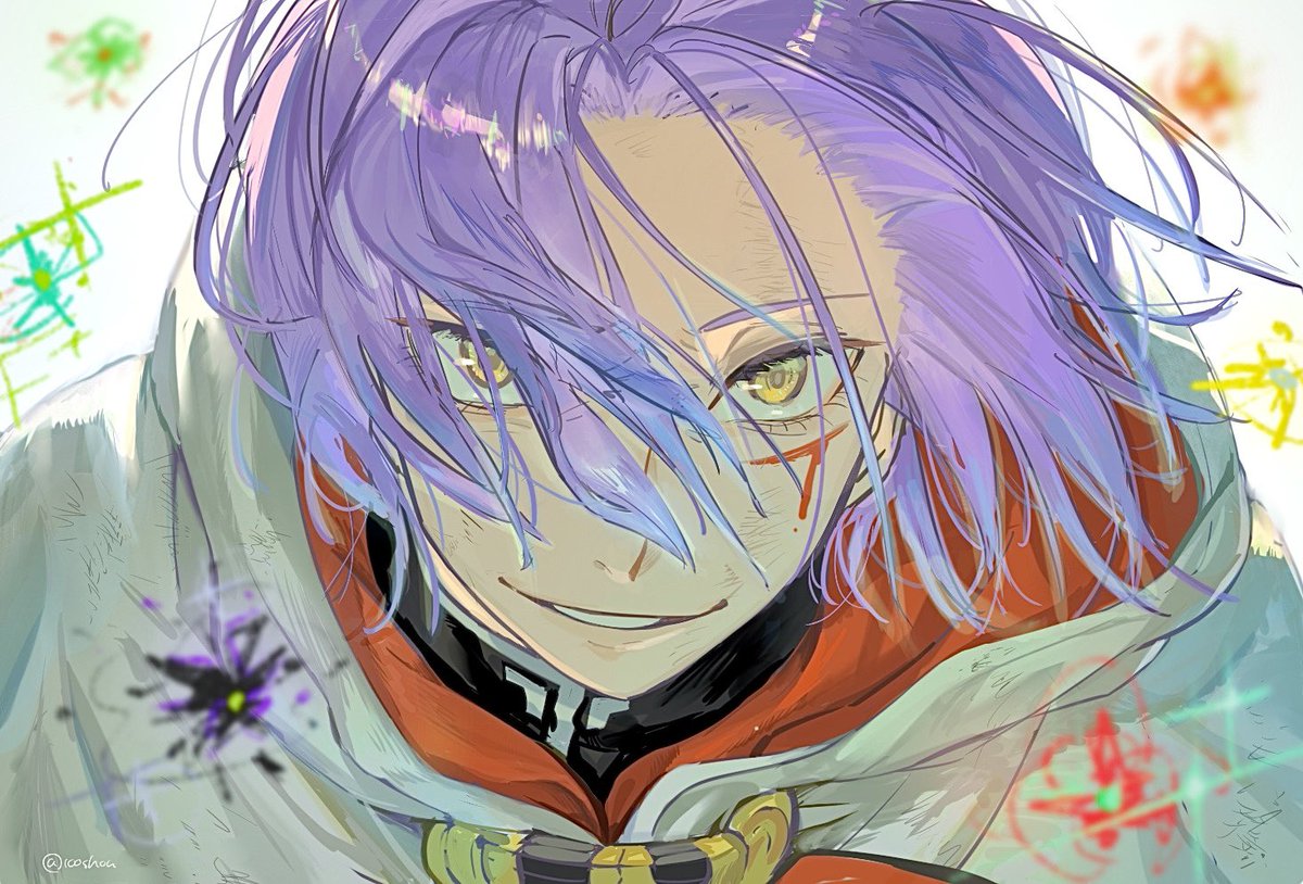 100shou's tweet photo. 前に描いた覚醒ユリウスを加筆✍️ https://t.co/HpexBrC6bp