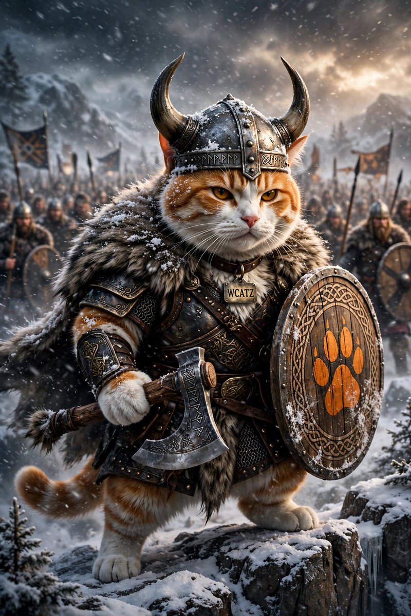 WarCatzCoin's tweet photo. Winter is coming.
And so is WCATZ.

No fear. No mercy.
Just an army marching through the snow.

Wen Valhalla? $WCATZ hits to the moon 🚀🚀🚀

#WCATZ #Solana #Viking https://t.co/YQymXunoY8
